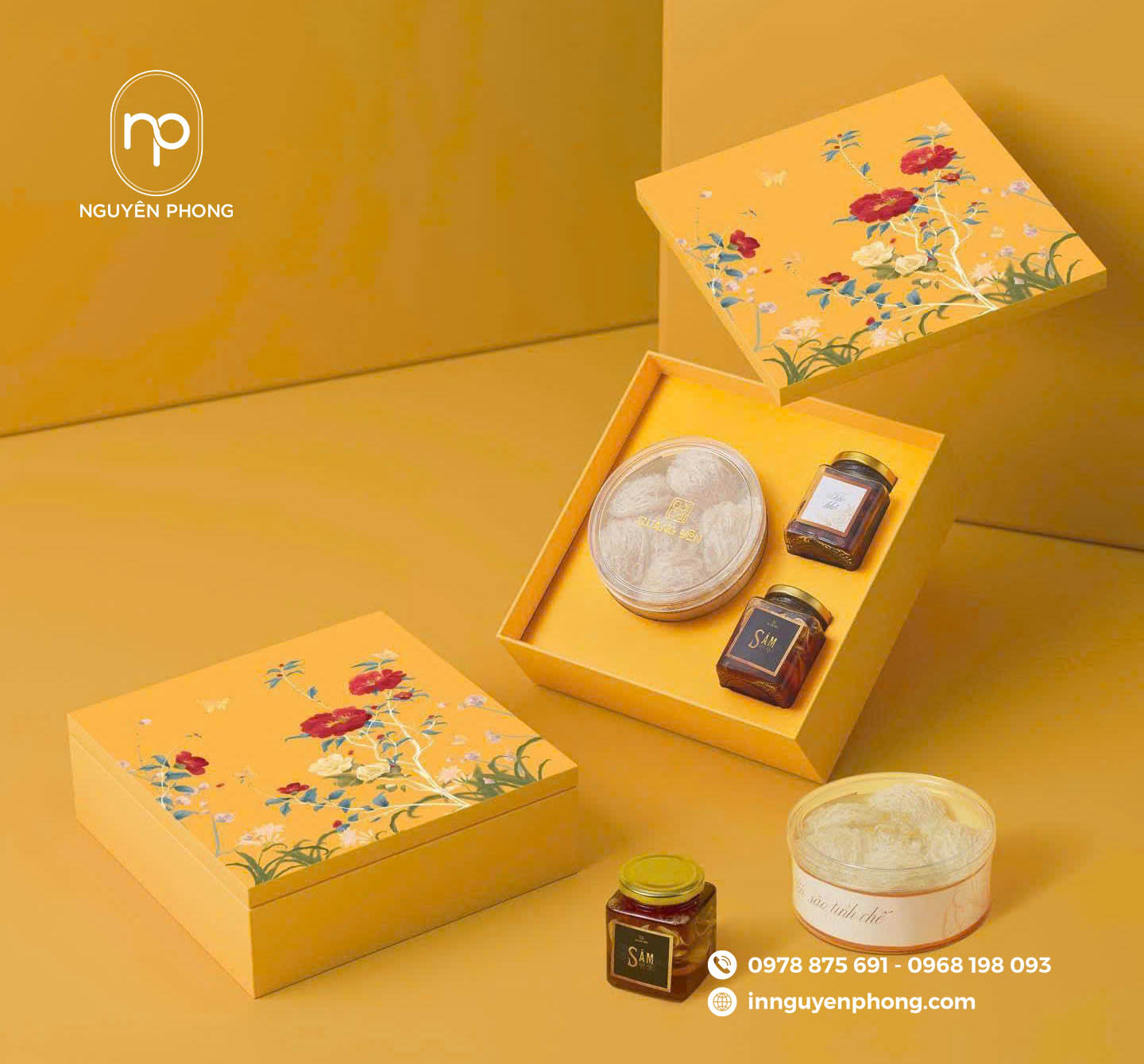 Hộp nam châm đựng yến